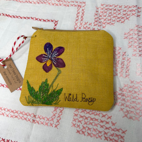 Zip purse - Wild Pansy