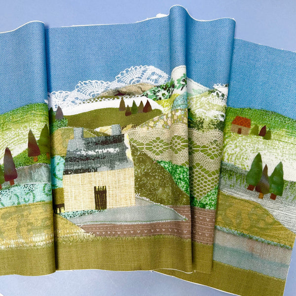 Mountain Street Scene Project Bag Kit - Background Panel Only