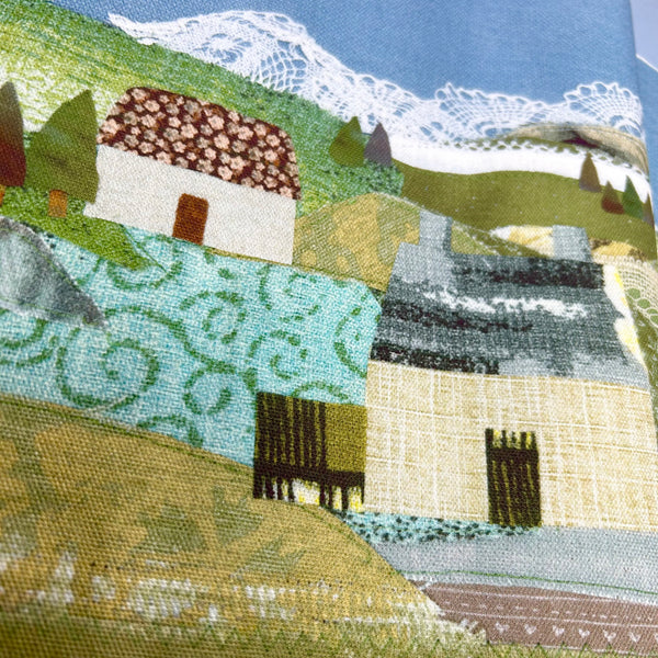 Mountain Street Scene Project Bag Kit - Background Panel Only